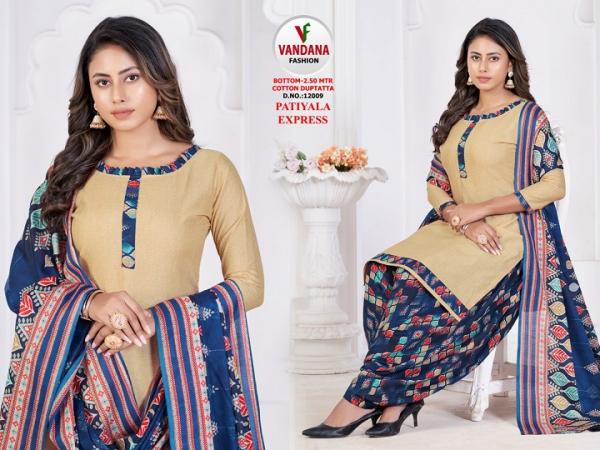 Vandana Patiyala Express Vol-12 indo Cotton PAtiyala Dress Material 